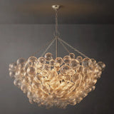 Talia Round Glass Ball Chandelier 56" - thebelacan