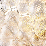 Talia Round Glass Ball Chandelier 56" - thebelacan