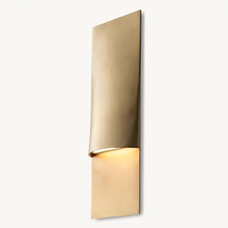 Tazar Vertical Rectangular Sconce 18"H - thebelacan