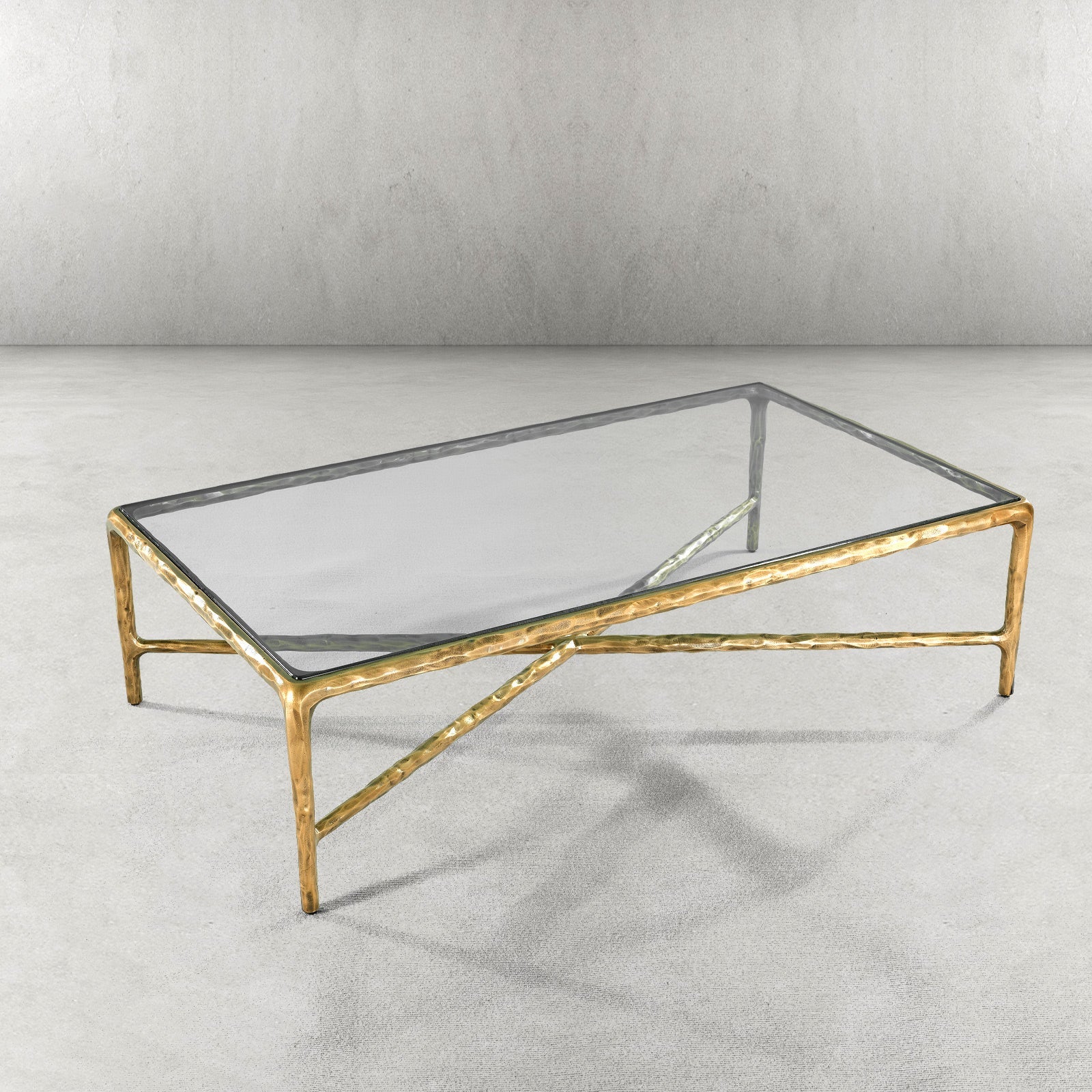 Thaddeus Glass Rectangular Coffee Table - thebelacan