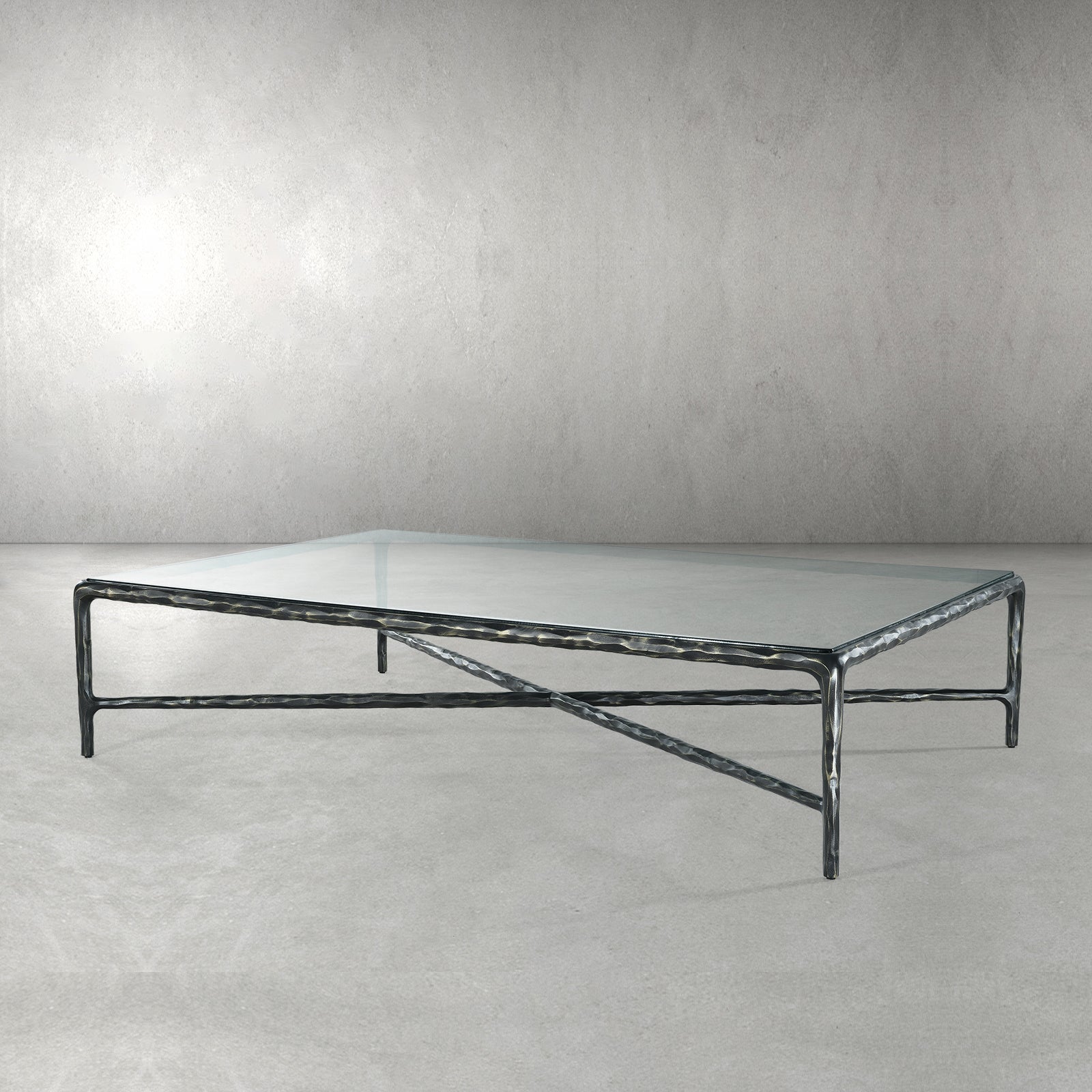 Thaddeus Glass Rectangular Coffee Table - thebelacan