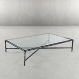 Thaddeus Glass Rectangular Coffee Table - thebelacan