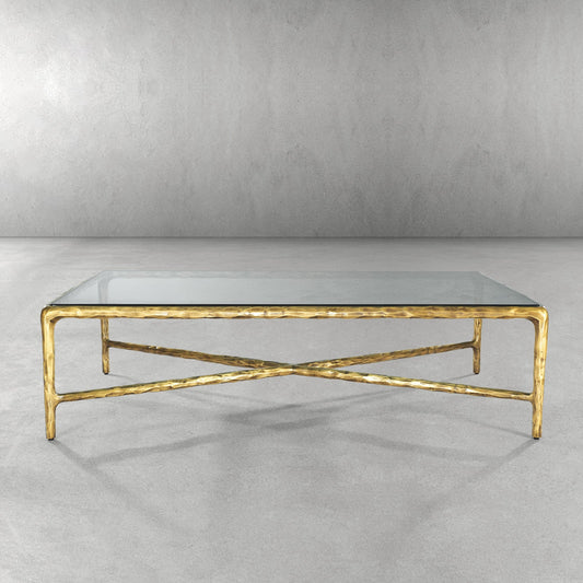 Thaddeus Glass Rectangular Coffee Table - thebelacan