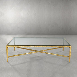 Thaddeus Glass Rectangular Coffee Table - thebelacan