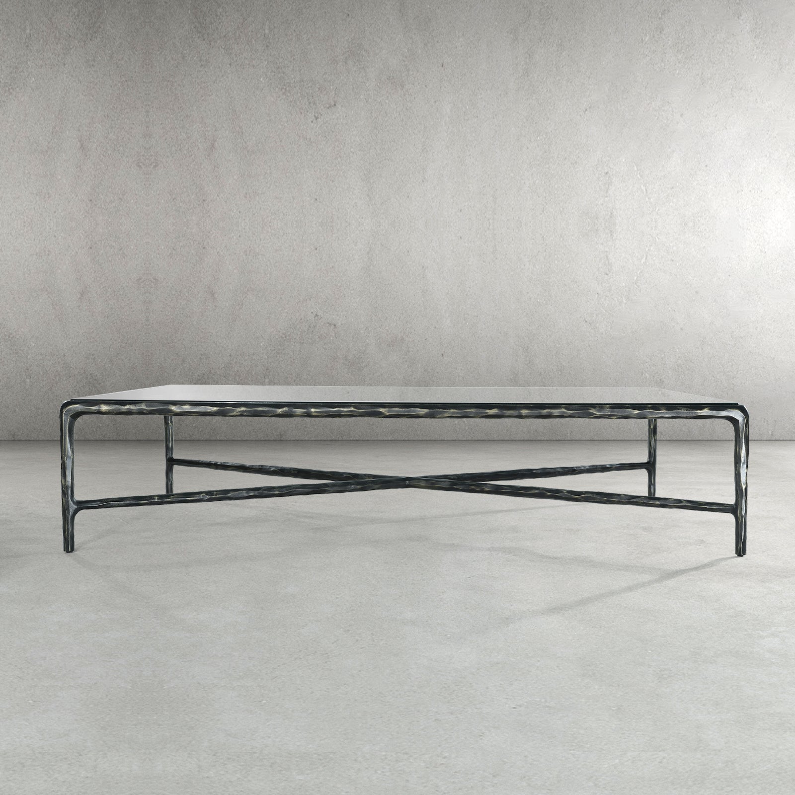 Thaddeus Glass Rectangular Coffee Table - thebelacan