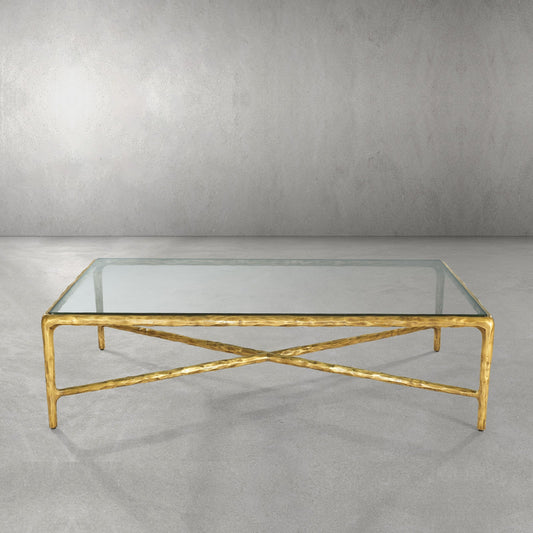 Thaddeus Glass Rectangular Coffee Table - thebelacan