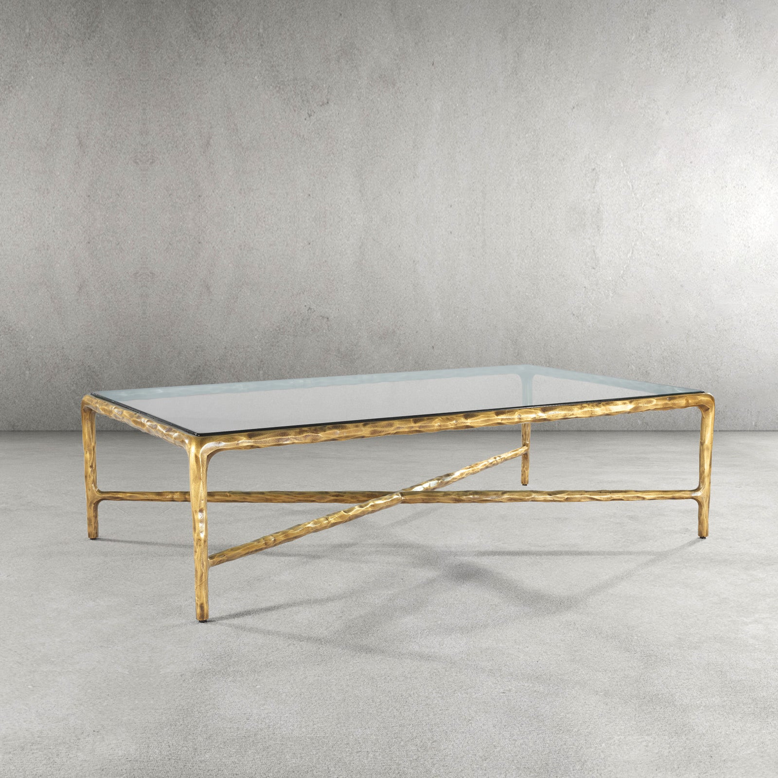 Thaddeus Glass Rectangular Coffee Table - thebelacan