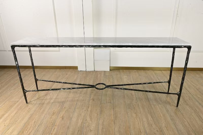 Thaddeus Rectangle Marble Console Table - thebelacan