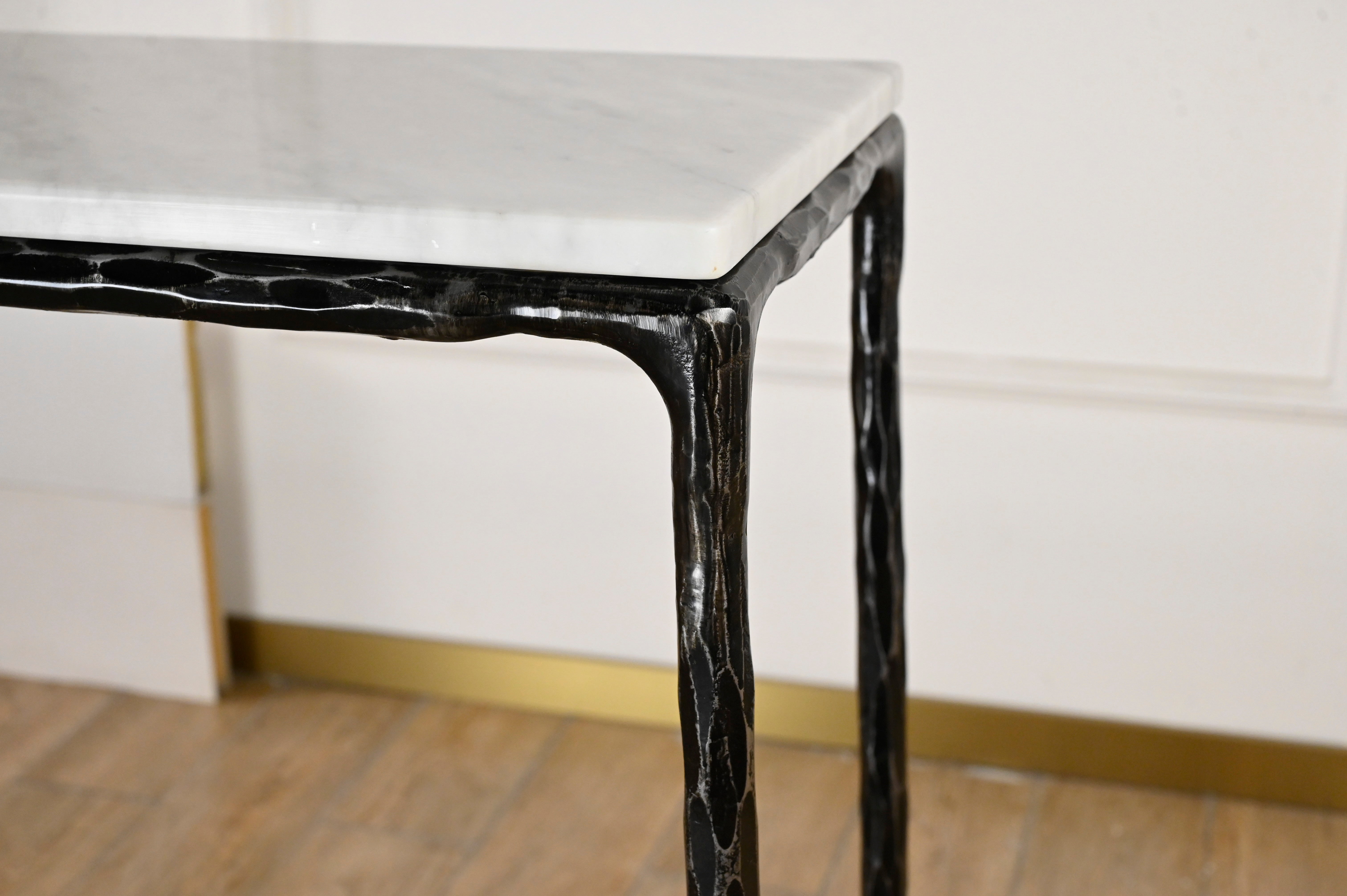 Thaddeus Rectangle Marble Console Table - thebelacan