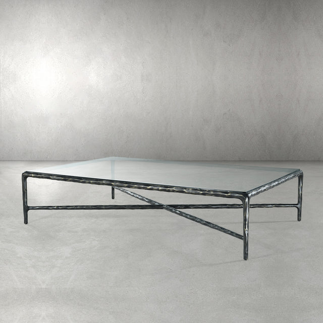 Thaddeus Glass Rectangular Coffee Table - thebelacan