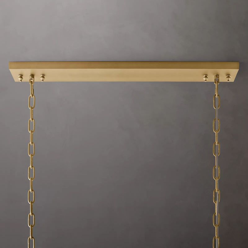 1920s Odem Rectangular Chandelier 49" - thebelacan