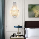 Aluminum Chain Wall Sconce In Living Room - thebelacan