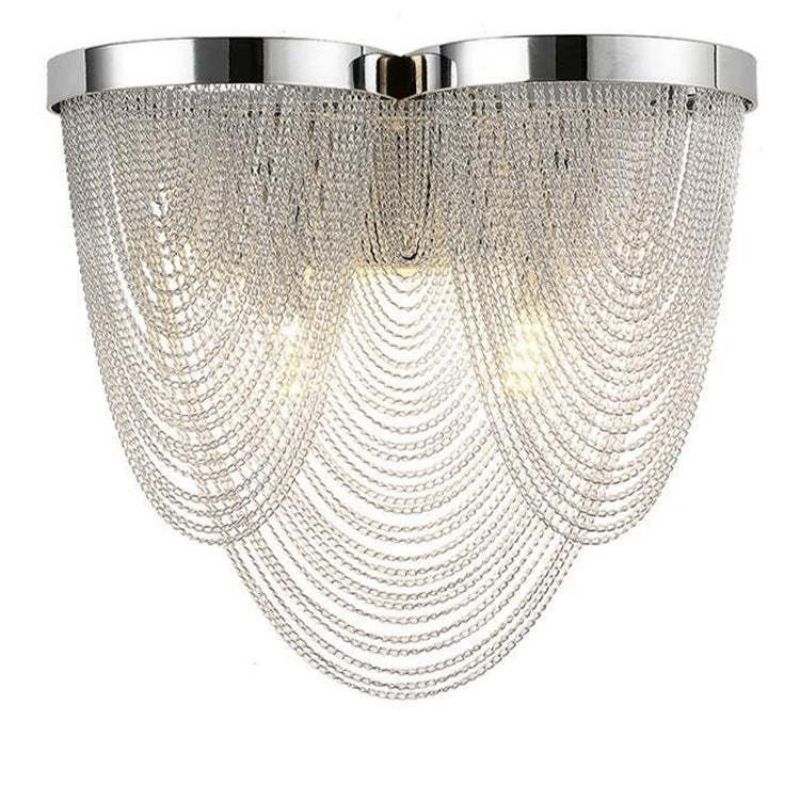 Aluminum Chain Tassel Wall Sconce - thebelacan