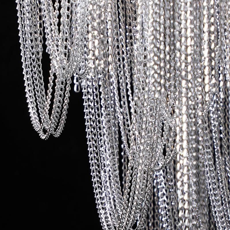 Alisa Luxury Hardware Aluminum Chain Tassel Table Lamp - thebelacan