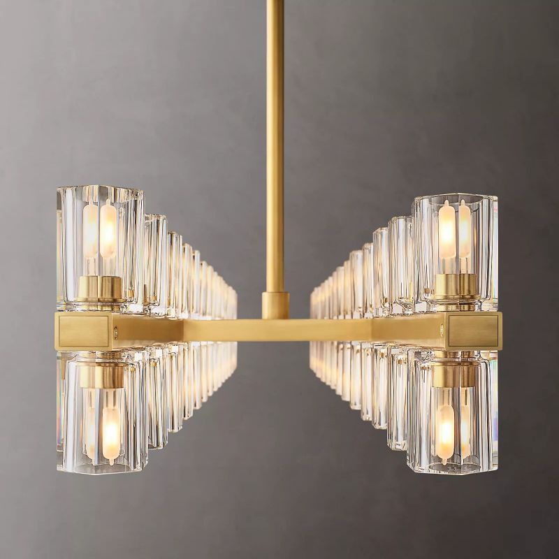 Aka Wine-glass Rectangular Chandelier 54" - thebelacan