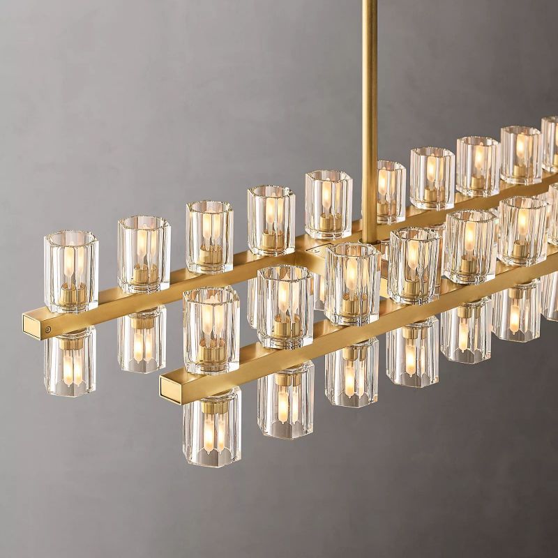 Aka Wine-glass Rectangular Chandelier 54" - thebelacan