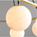 Alabaster Modern Round Ball Chandelier - thebelacan