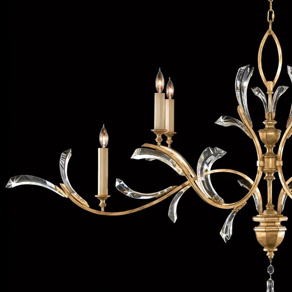 Alice Candle Oblong Chandelier 74" - thebelacan