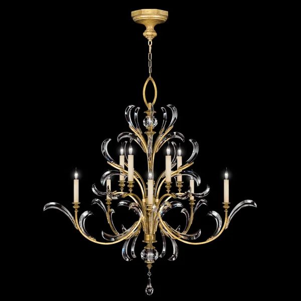 Alice Candle Round 2-Tier Chandelier 56" - thebelacan