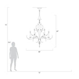 Alice Candle Round 3-Tier Chandelier 58" - thebelacan