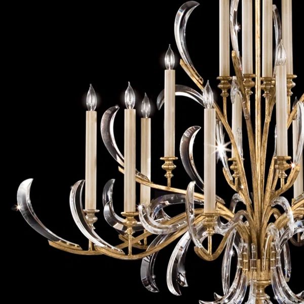 Alice Candle Round 3-Tier Chandelier 58" - thebelacan