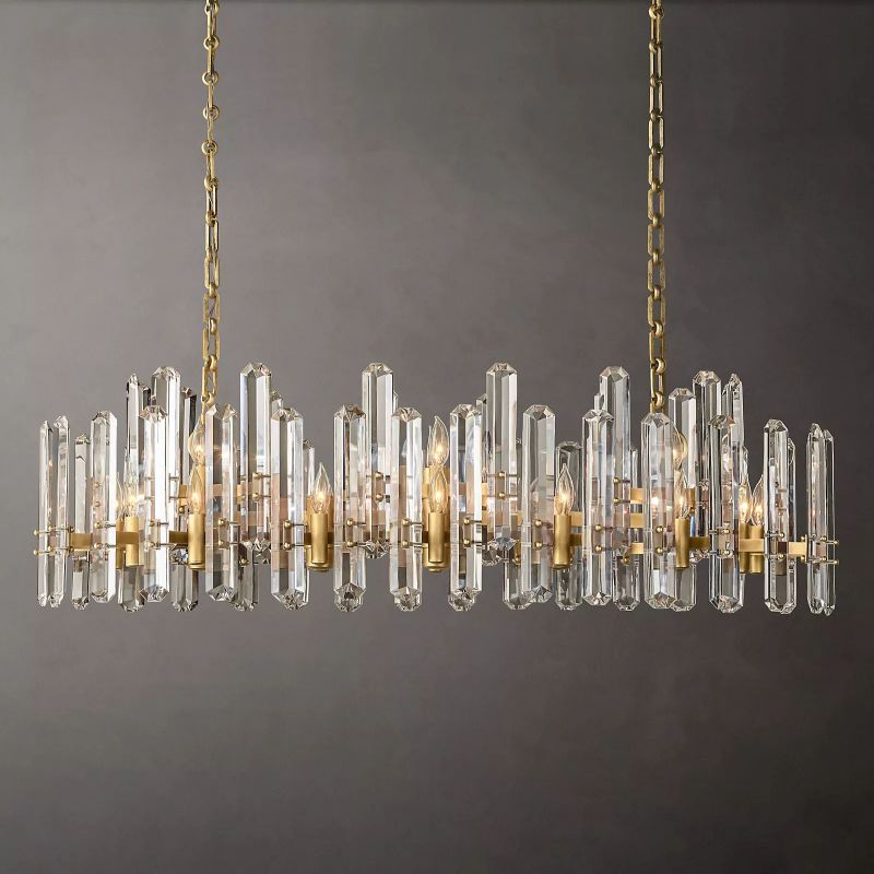 Browning Prism Linear Chandelier 54" - thebelacan