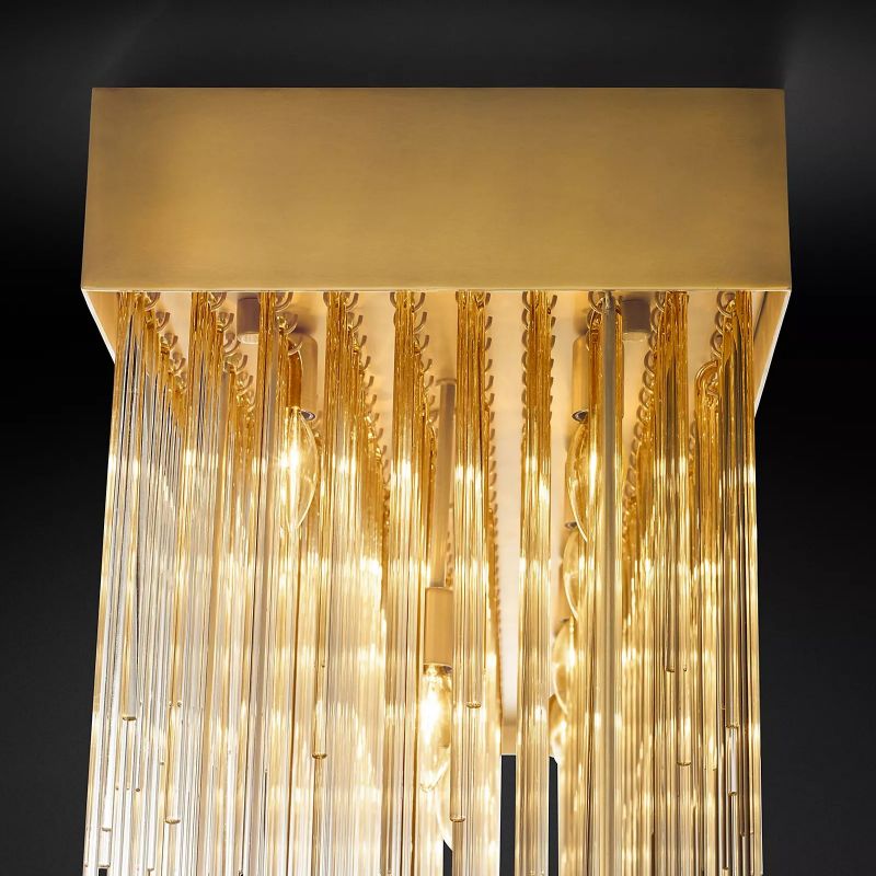 Cascada Rectangular Chandelier 54" - thebelacan