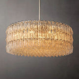 Chara Clear Glass Round Chandelier 47" - thebelacan