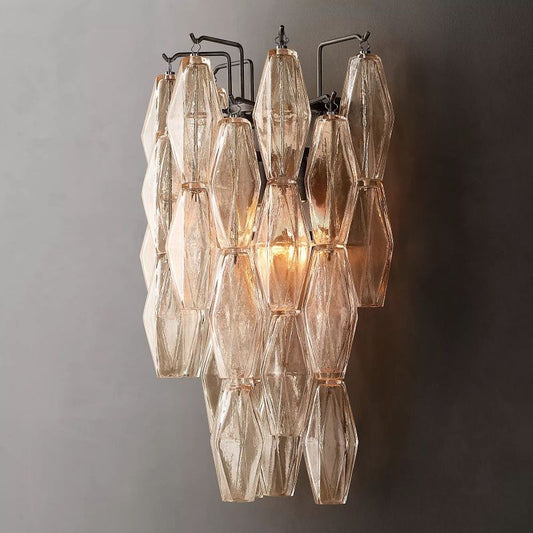 Chara Clear Glass Short Wall Sconce - thebelacan