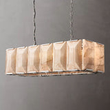 Harson Calcite Rectangular Chandelier 42" - thebelacan