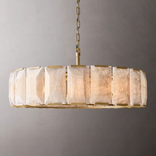 Harson Calcite Round Chandelier 43" - thebelacan