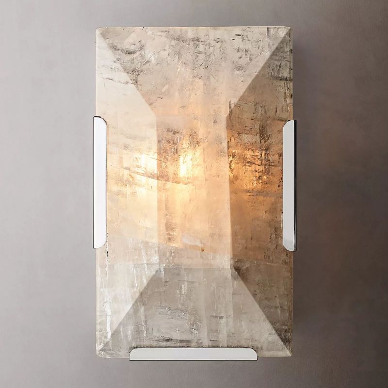 Harson Calcite Short Wall Sconce - thebelacan