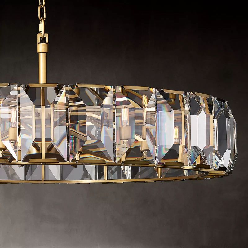 Harson Crystal Round Chandelier 19" - thebelacan