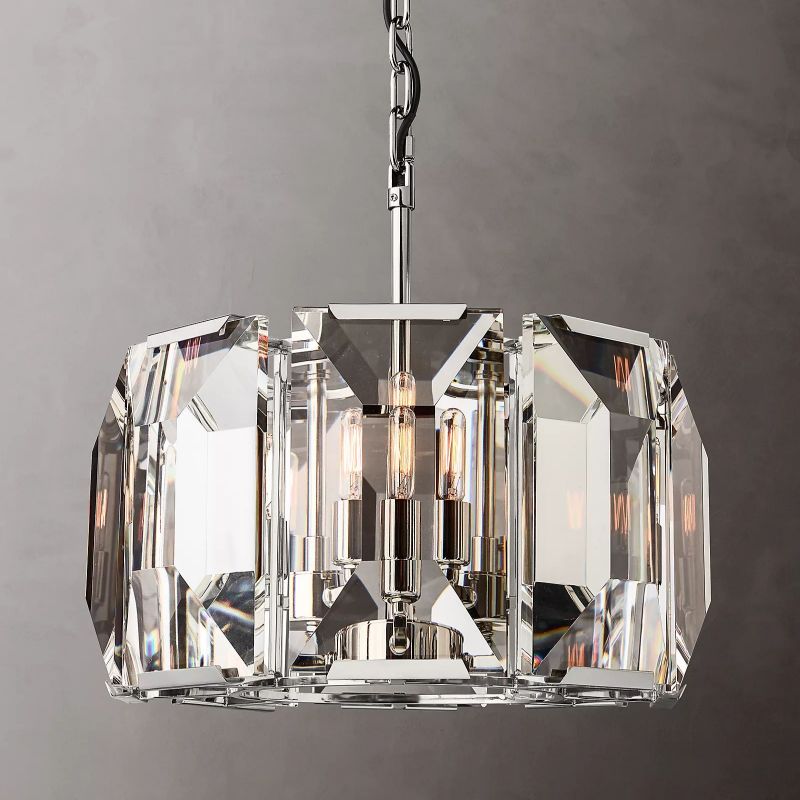 Harson Crystal Round Chandelier 19" - thebelacan