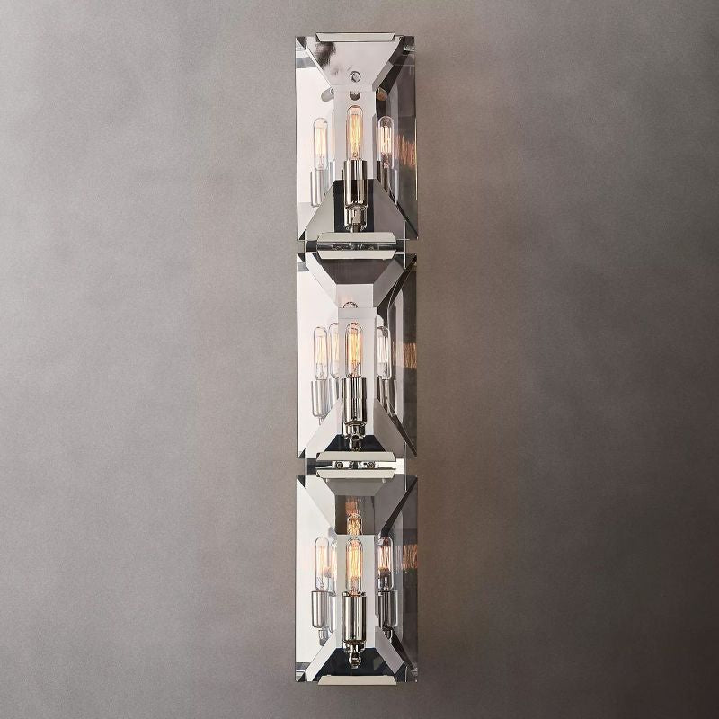 Harson Crystal Triple Wall Sconce - thebelacan