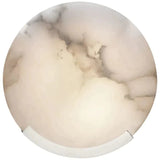 Iris Alabaster Round Plate Sconce,Modern Wall Lamp - thebelacan