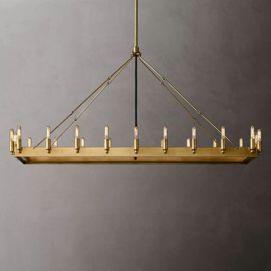 Camino Vintage Filament Rectangular Chandelier - thebelacan