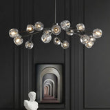 Kristal Glass Round Chandelier 48" - thebelacan