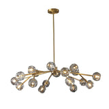 Kristal Glass Round Chandelier 48" - thebelacan