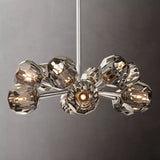 Kristal Smoke Glass Round Chandelier 24" - thebelacan