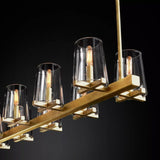 Kuseau Glass Linear Chandelier 49" - thebelacan