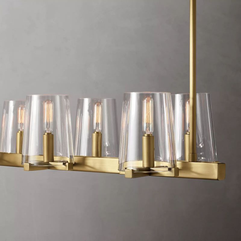 Kuseau Glass Linear Chandelier 49" - thebelacan