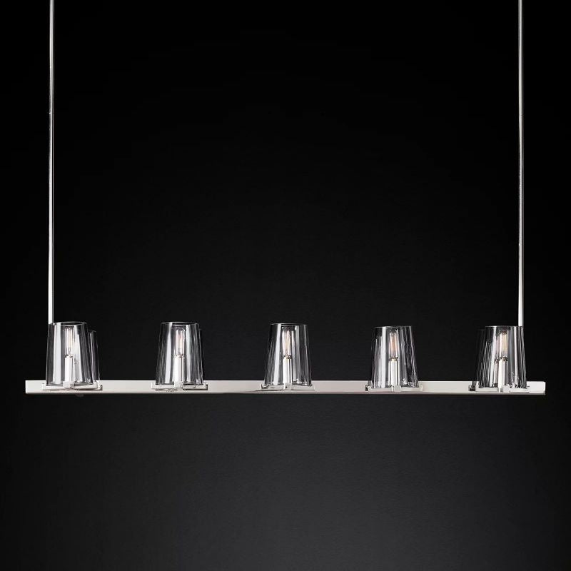 Kuseau Glass Linear Chandelier 60" - thebelacan