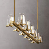 Kuseau Glass Linear Chandelier 60" - thebelacan