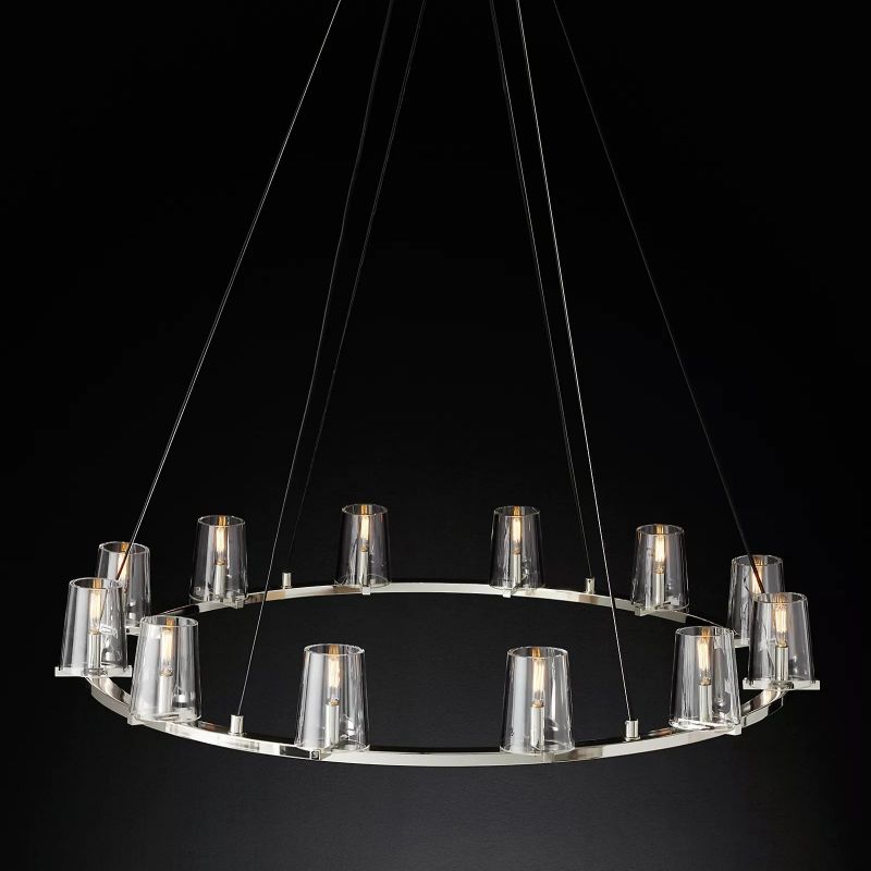 Kuseau Glass Round Chandelier 48" - thebelacan