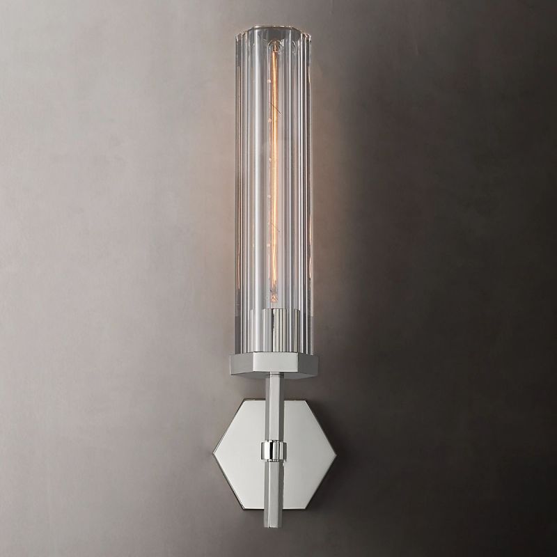 Lambert Hexagonal Grand Wall Sconce - thebelacan