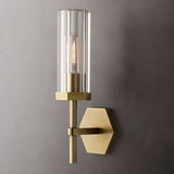 Lambert Hexagonal Short Wall Sconce - thebelacan