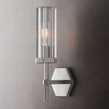 Lambert Hexagonal Short Wall Sconce - thebelacan