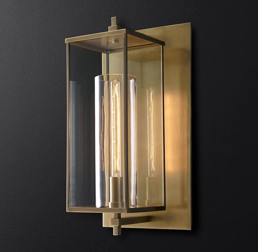 Outdoor Square Grand Wall Sconce - thebelacan