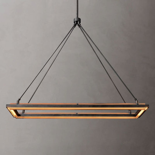 Peral Rectangular Chandelier 48"/62" - thebelacan